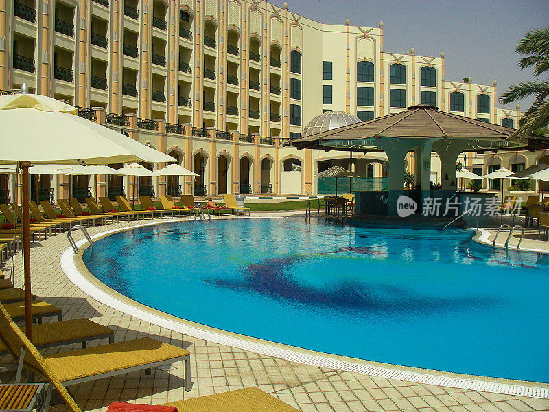 阿联酋阿布扎比圆形酒店游泳池