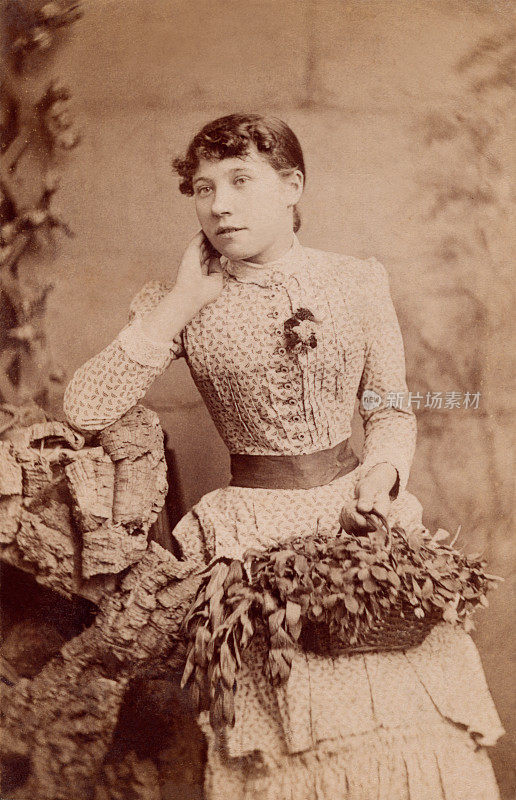 维多利亚时代一位年轻女士的肖像