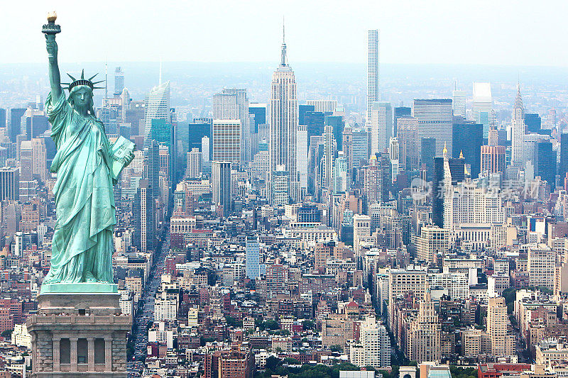美丽的纽约城市天际线图像