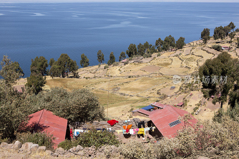 Titicaca湖上的Taquile岛