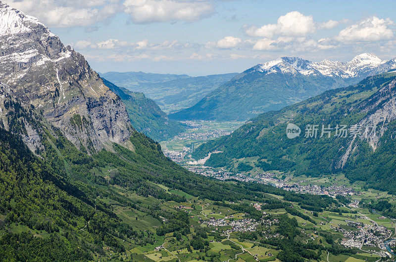 瑞士阿尔卑斯山山谷