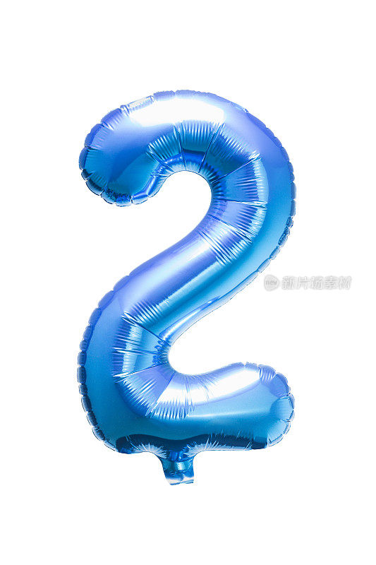 2号，两个蓝色的氦气球