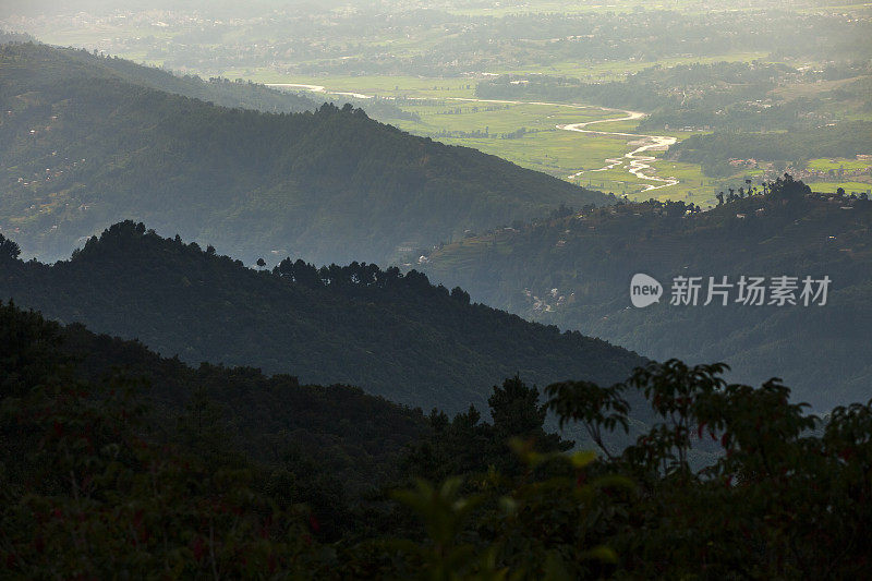 山谷在尼泊尔