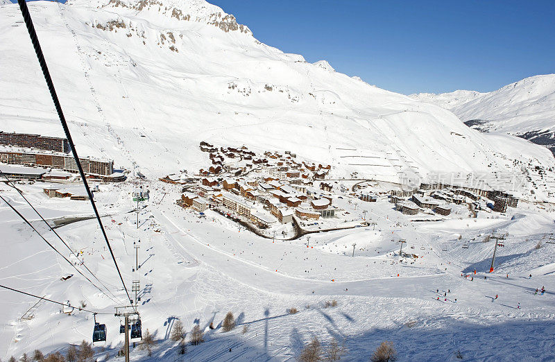 滑雪胜地Tignes