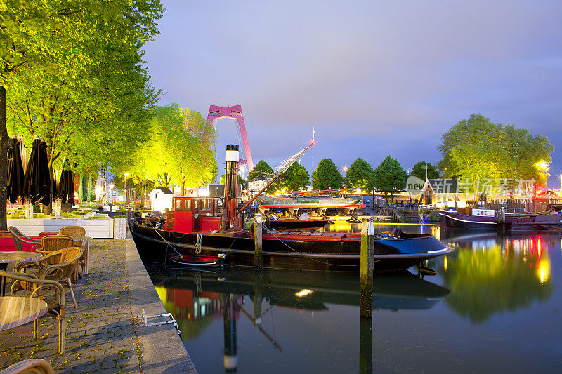荷兰鹿特丹的老港口