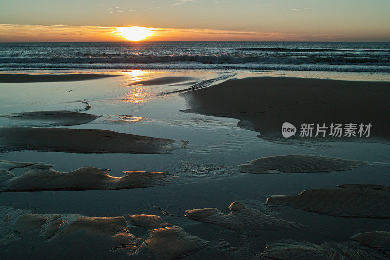 海滩上的日落