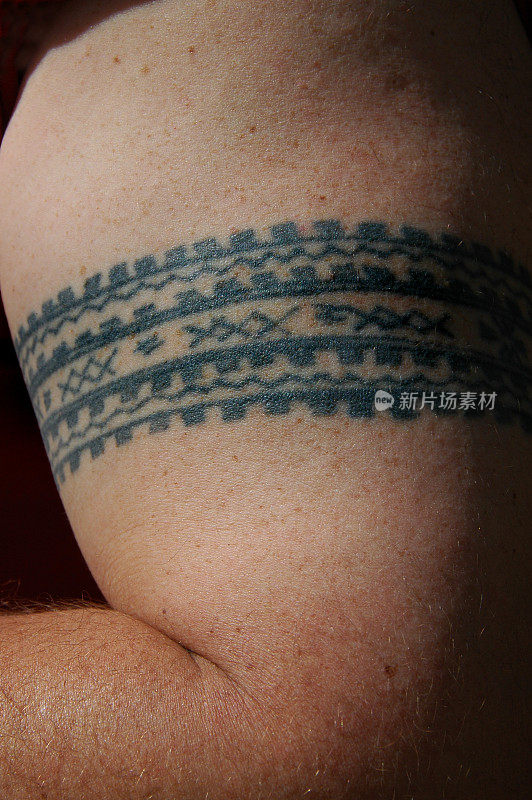 传统的萨摩亚人纹身