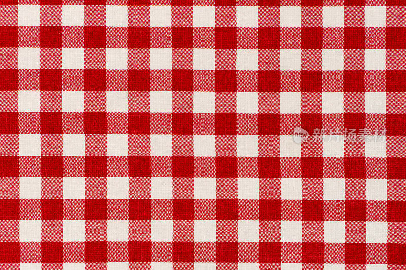 红白格子桌布背景