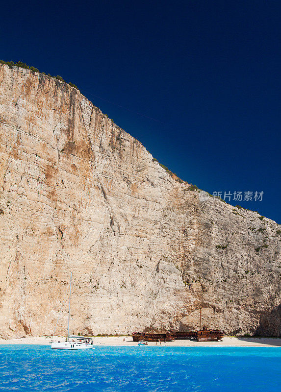 纳瓦吉奥海滩，扎金索斯岛，希腊