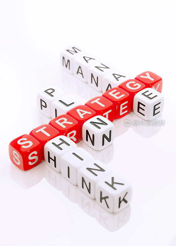 红白积木形成策略纵横字谜:策略与管理概念