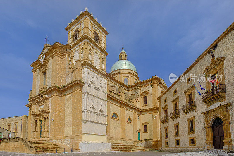 Armerina广场大教堂，17世纪(意大利西西里岛)
