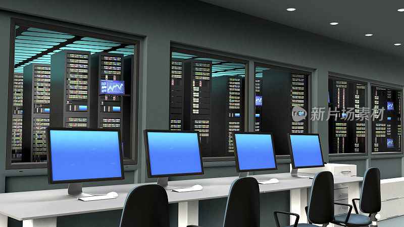 数据中心服务器控制室