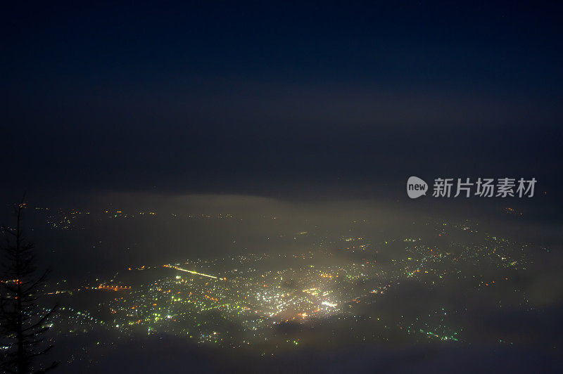 夜景来自布科山，Chichibu,Saitama