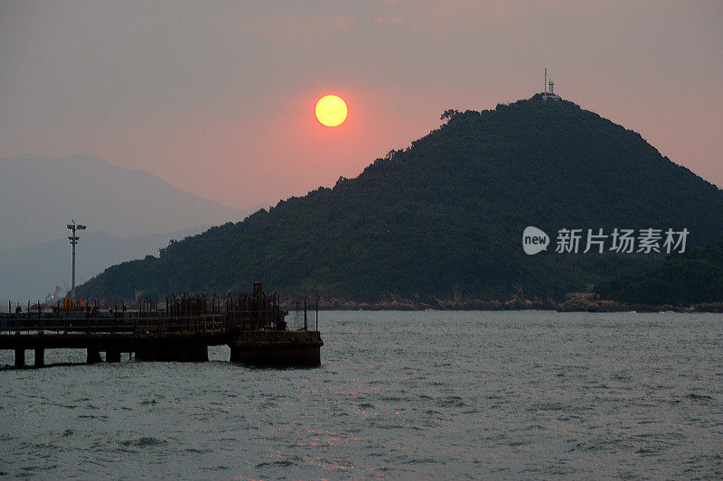 香港日落