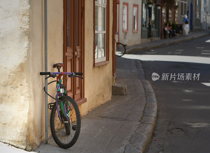 魁北克市自行车街景