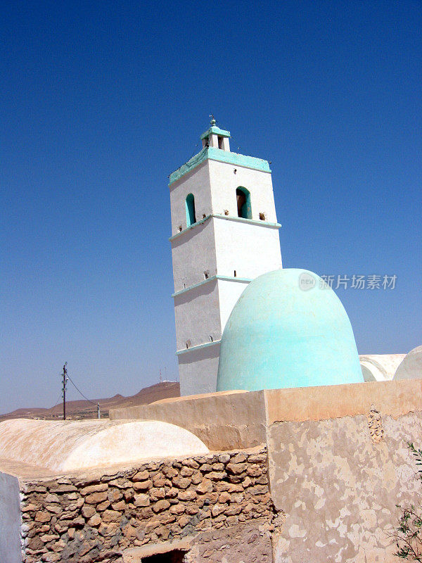 突尼斯的清真寺在Metameur