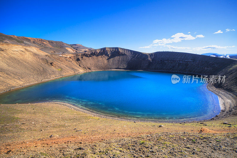 斯托拉-维蒂火山口，克拉夫拉，冰岛