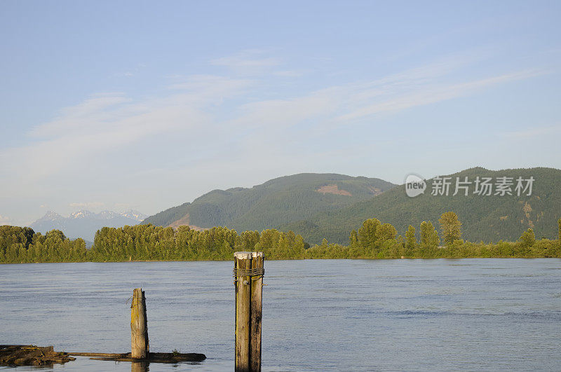 风景优美的河流背景