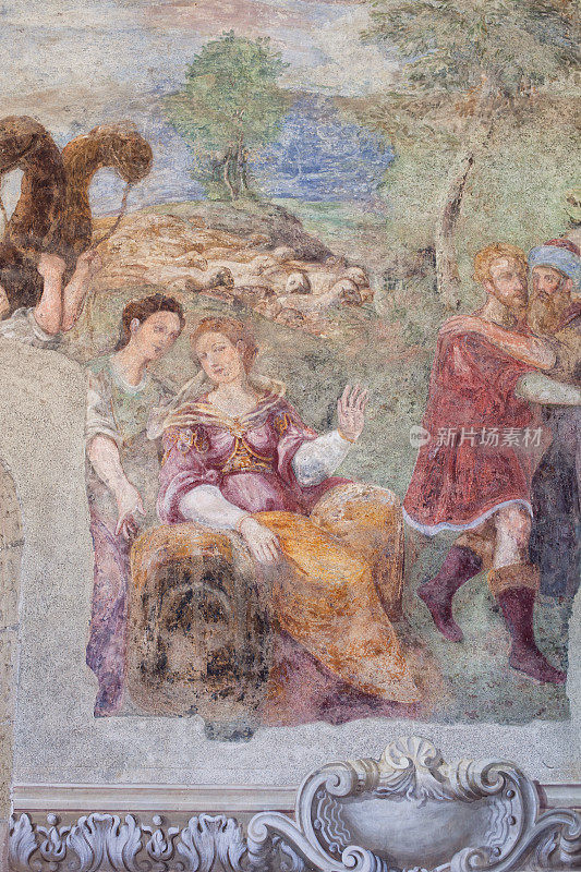 意大利那不勒斯圣基娅拉修道院壁画