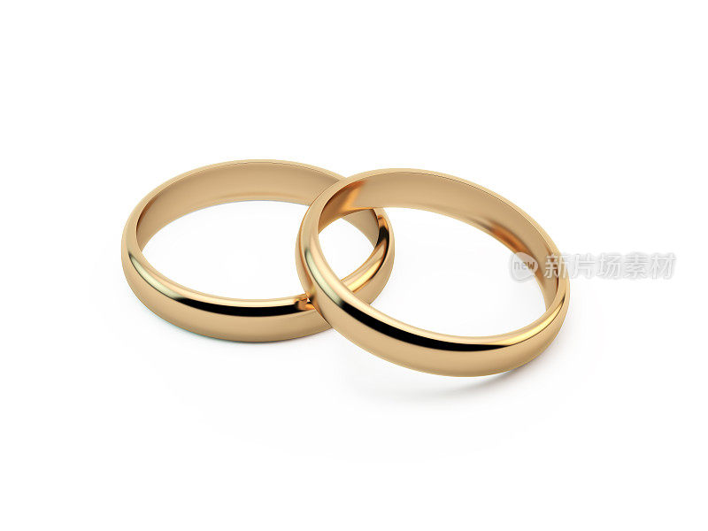 黄金结婚戒指