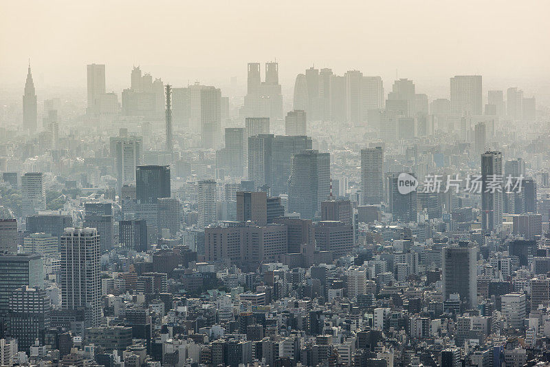 日本东京摩天大楼,