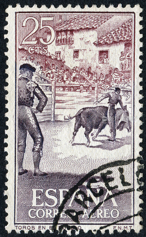 斗牛的邮票