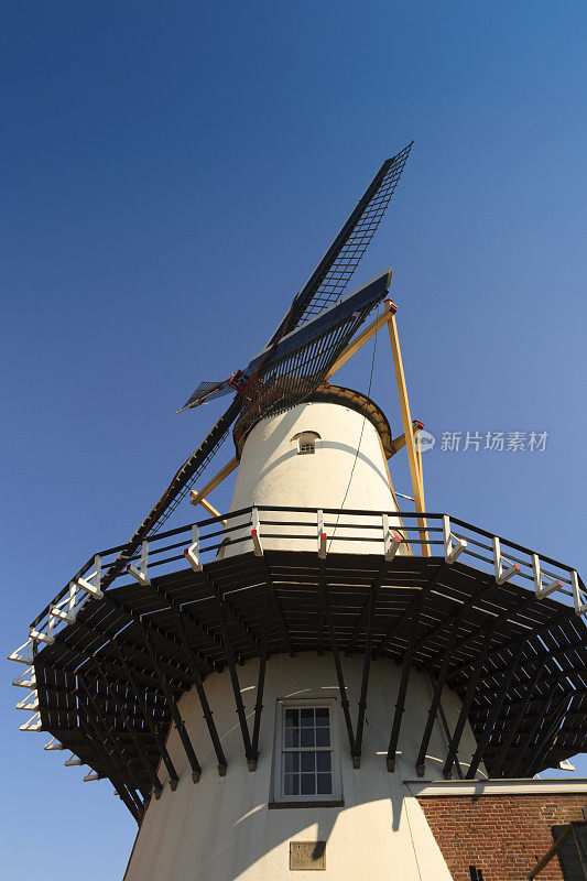 威廉斯塔德市的d'Orangemolen风车