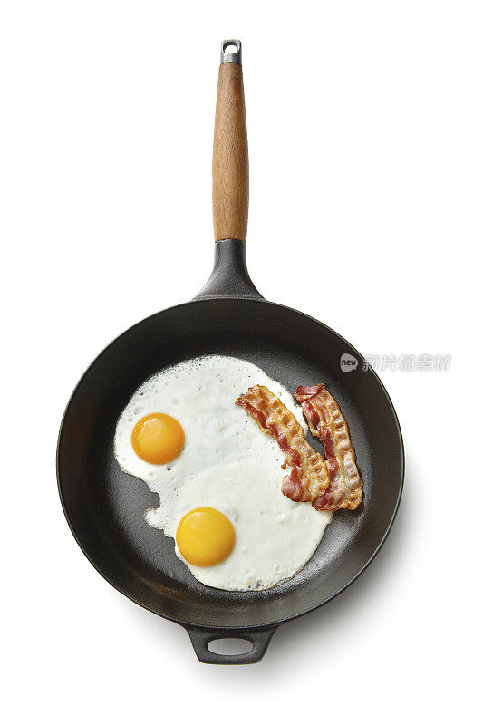 鸡蛋:熏肉煎蛋