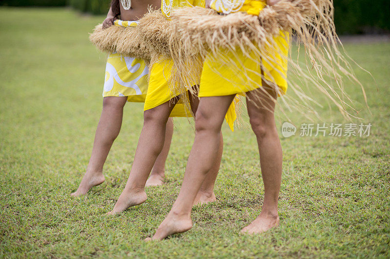 夏威夷哈拉舞的草裙舞