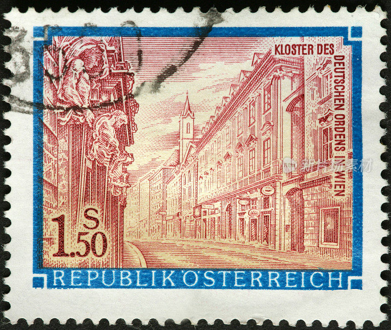 邮票上的维也纳街景