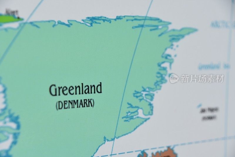 格陵兰岛的地图