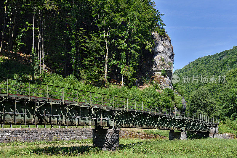 铁路桥与岩石