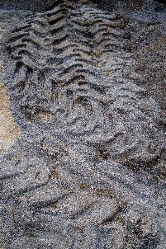 沙子上的痕迹