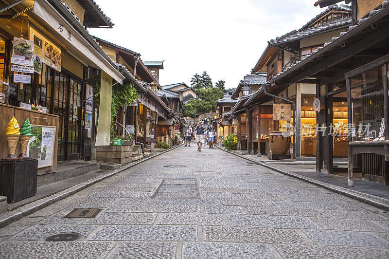 观光客,老街,街景,京都,日本,亚洲