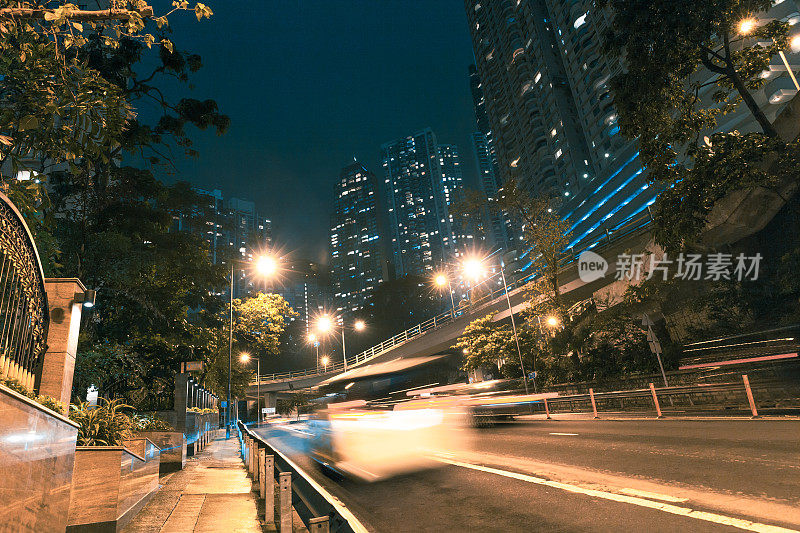 香港太平山顶的交通情况