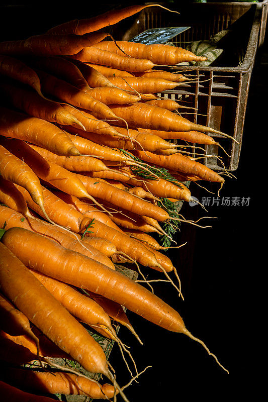 法国市场的胡萝卜