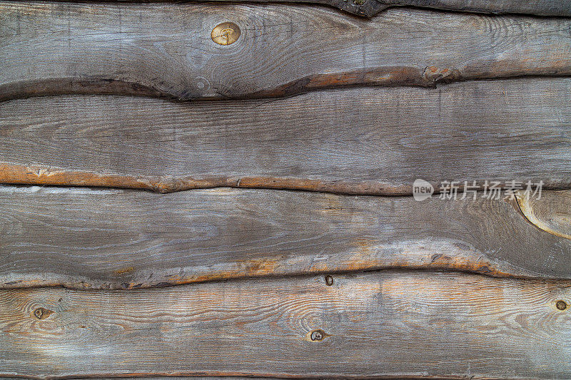 木材背景与木板覆盖彼此重叠在一起。木栅栏特写纹理。