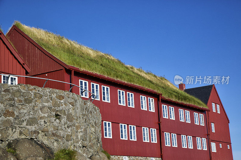 廷内斯的历史建筑Tórshavn