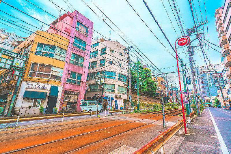 日本东京荒川市的电车