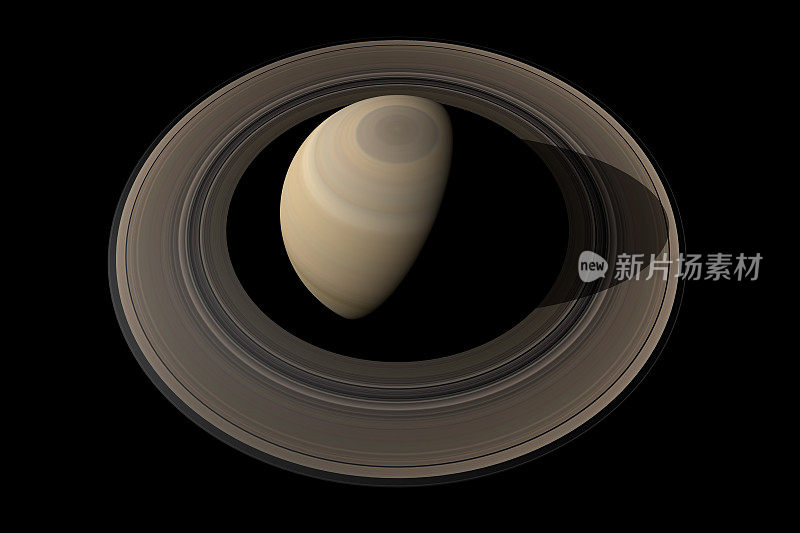 土星行星俯视图
