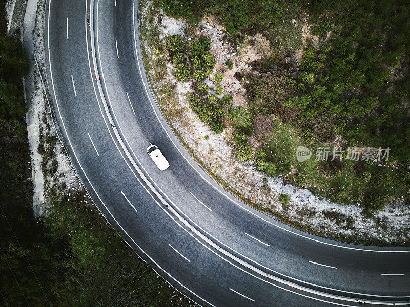 山间蜿蜒的道路，Mu?la