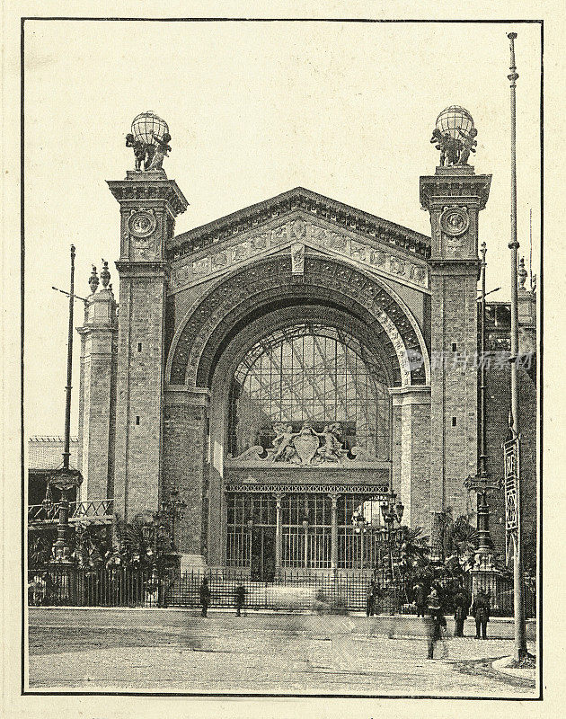 世界博览会展馆1889年，巴黎，19世纪