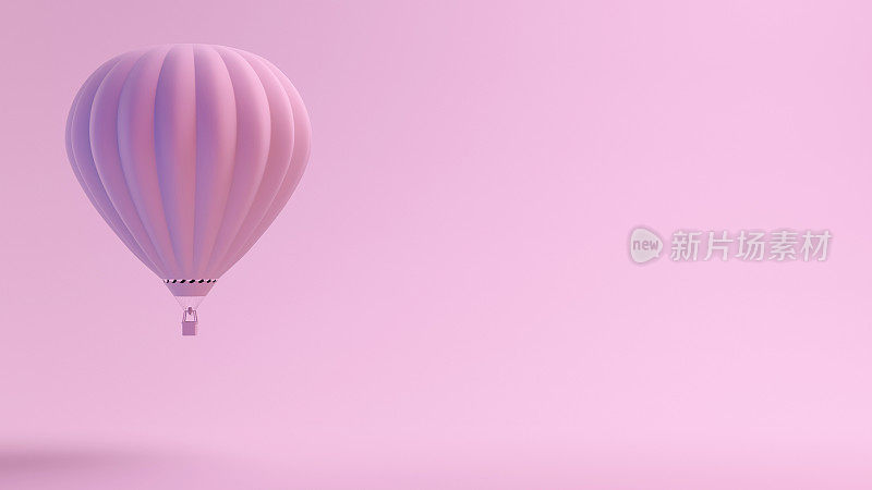 粉色系列热气球