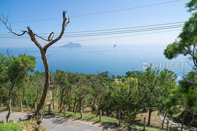 在台湾宜兰，沿海地区的海景很有特色。