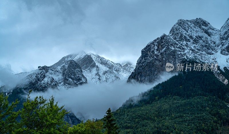 从格莱诺眺望wetersteingebirge