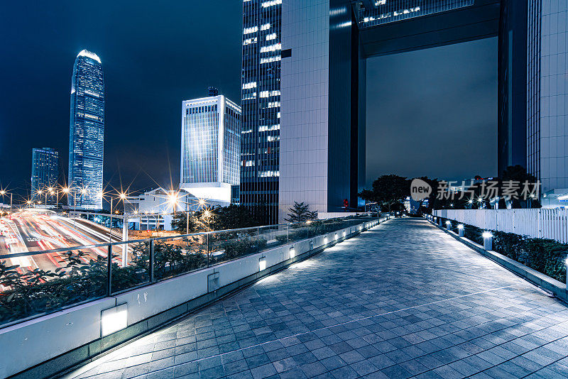 观赏香港市区夜景