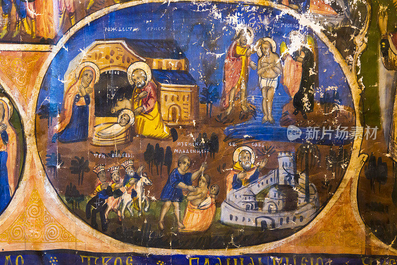 中世纪著名画家画的圣经片段。