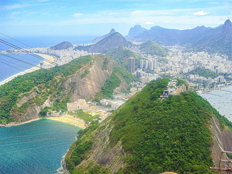 从巴西里约热内卢的休格洛夫山俯瞰