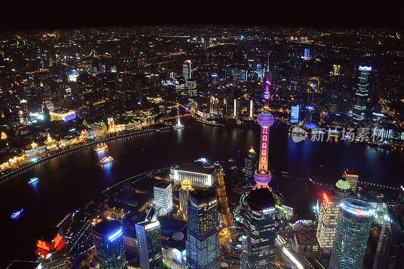 上海夜景，中国