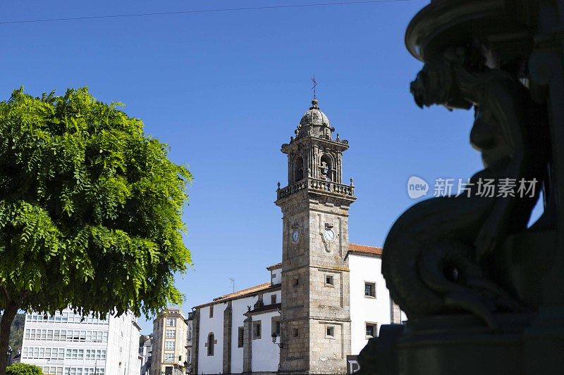 西班牙加利西亚贝坦佐斯的圣多明各修道院的钟楼